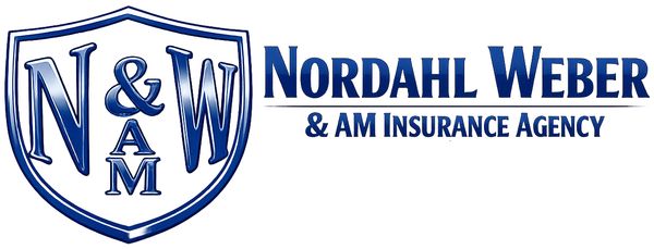 Nordahl Weber & AM Insurance Agency logo with shield design.