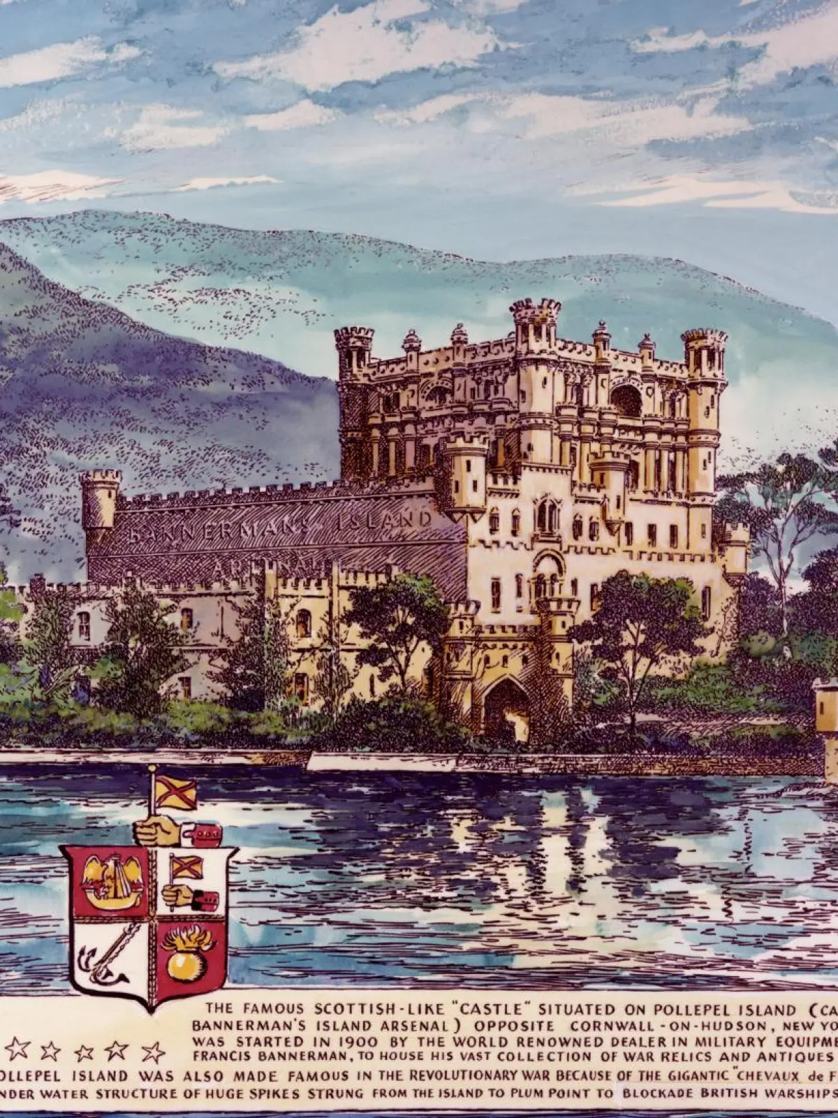 a castle on top of a mountain