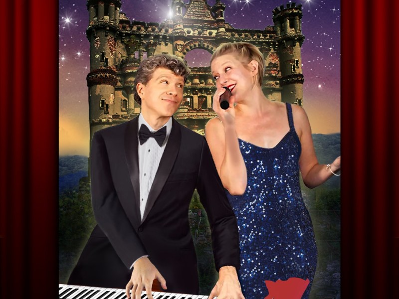 Poster for 'Epic Broadway on Bannerman Island' with performers, castle backdrop, and show dates July 24-25, 2026.